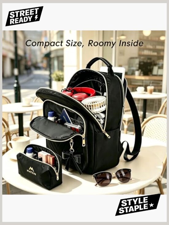 Mini Waterproof Daypack Backpack Purses Set Travel School Work Shoulder Bag main image 6